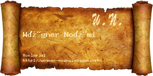 Wágner Noémi névjegykártya